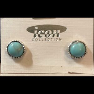 Pierce button earrings.